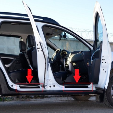 Накладки в проемы передних и задних дверей "КАРТ" для Renault Duster дорестайлинг до 2015 г.в. купить недорого с доставкой в Саранск