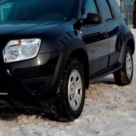 Молдинги дверей №2 "КАРТ" для Renault Duster дорестайлинг до 2015 г.в. (без комплектации) купить недорого с доставкой в Саранск