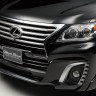 Вставки металлические в бампер передний "Wald Black Bison" для Lexus LX 570 (J200, 2013-2016) купить недорого с доставкой в Саранск