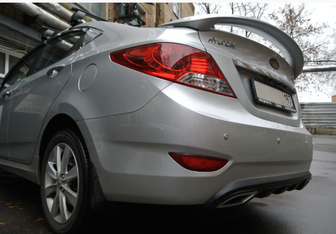 Спойлер высокий для Hyundai Solaris (2010-2016) купить недорого с доставкой в Саранск